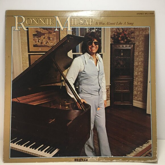 Ronnie Milsap It Was Almost Like A Song Vinyl LP Record VTG 77 RCA Country GenX - Picture 1 of 7
